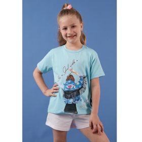 Lela 6211020 Mavi Kız Çocuk T-shirt