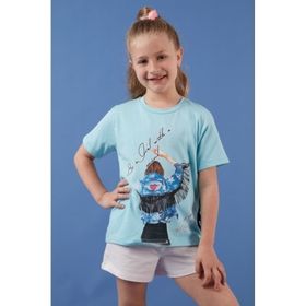 Lela 6211020 Mavi Kız Çocuk T-shirt