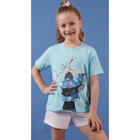 Lela 6211020 Mavi Kız Çocuk T-shirt