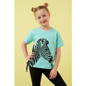 Lela 6211021 Mint Yeşili Kız Çocuk T-shirt