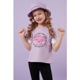 Lela 6211038 Lila Kız Çocuk T-shirt