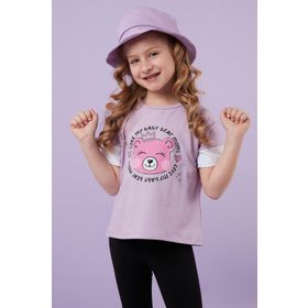 Lela 6211038 Lila Kız Çocuk T-shirt