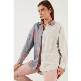 Lela 6234629 Ekru Kadın Gömlek