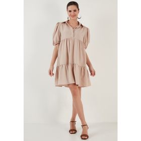 Lela 6235541 Taş Kadın Elbise