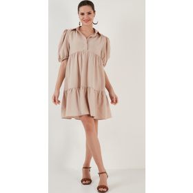 Lela 6235541 Taş Kadın Elbise