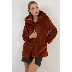 Lela 6238066 Siyah Kadın Kürk