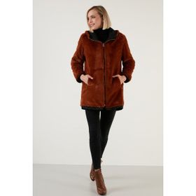 Lela 6238067 Camel Kadın Mont