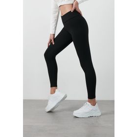 Lela 626TIGHTS Siyah Yüksek Bel Toparlayıcı Kışlık Kadın Tayt