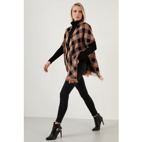 Lela 6310015 Camel Kadın Panço