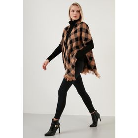 Lela 6310015 Camel Kadın Panço