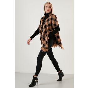 Lela 6310015 Camel Kadın Panço
