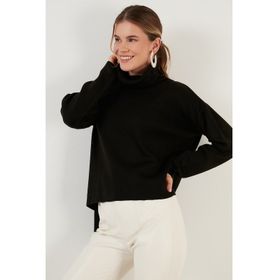 Lela 6321048 Siyah Kadın Kazak