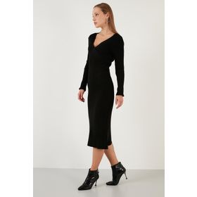 Lela 63622518 Siyah Kadın Elbise