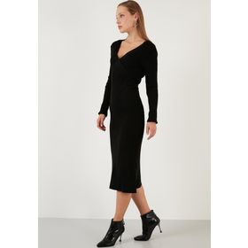 Lela 63622518 Siyah Kadın Elbise