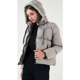 Lela 640Y002 Gri Kadın Mont