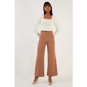 Lela 6476004 Siyah Kadın Pantolon