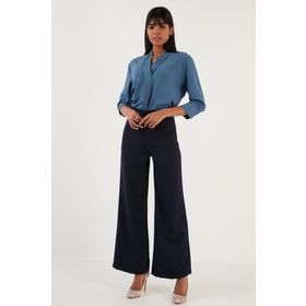 Lela 6476004 Siyah Kadın Pantolon