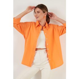 Lela CF21S163867 Beyaz Kadın Gömlek