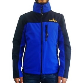 Lemigo Softshell Mavi Siyah Erkek Mont