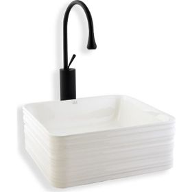 Lena E-2105 Tezgah Üstü Porselen Lavabo