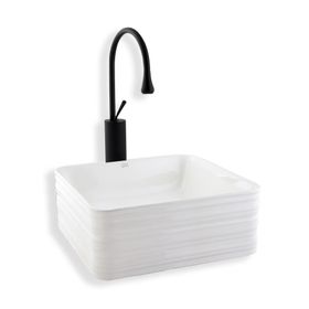 Lena E-2105 Tezgah Üstü Porselen Lavabo
