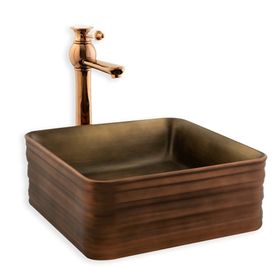 Lena E-2105C Tezgah Üstü Porselen Lavabo