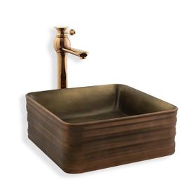 Lena E-2105C Tezgah Üstü Porselen Lavabo