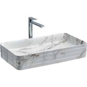 Lena E-2106M1 Tezgah Üstü Porselen Lavabo