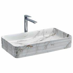 Lena E-2106M1 Tezgah Üstü Porselen Lavabo