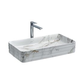 Lena E-2106M1 Tezgah Üstü Porselen Lavabo