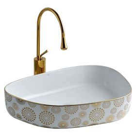 Lena E-2107AB Tezgah Üstü Porselen Lavabo