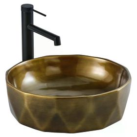 Lena E-2110BR Bronz Tezgah Üstü Çanak Lavabo