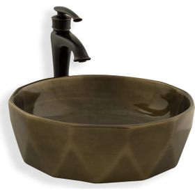 Lena E-2110BR Tezgah Üstü Porselen Lavabo