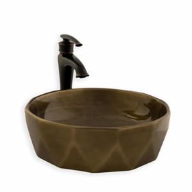 Lena E-2110BR Tezgah Üstü Porselen Lavabo
