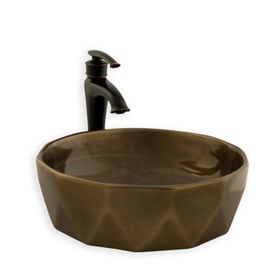 Lena E-2110BR Tezgah Üstü Porselen Lavabo