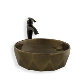 Lena E-2110BR Tezgah Üstü Porselen Lavabo