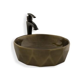 Lena E-2110BR Tezgah Üstü Porselen Lavabo
