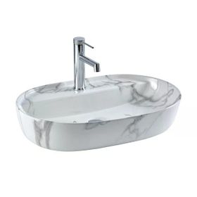 Lena E-2114M1 Tezgah Üstü Porselen Lavabo