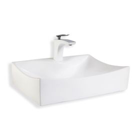 Lena E-3034 Beyaz Tezgah Üstü Porselen Lavabo