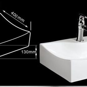 Lena E-3034 Beyaz Tezgah Üstü Porselen Lavabo