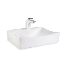 Lena E-3034 Beyaz Tezgah Üstü Porselen Lavabo