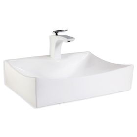 Lena E-3034 Beyaz Tezgah Üstü Porselen Lavabo