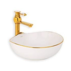 Lena E-4010A Beyaz Tezgah Üstü Lavabo