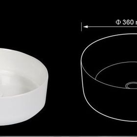 Lena E-4040 Tezgah Üstü Porselen Lavabo