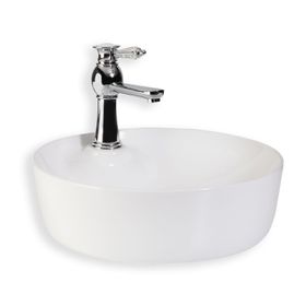 Lena E-4043 Beyaz Tezgah Üstü Porselen Lavabo