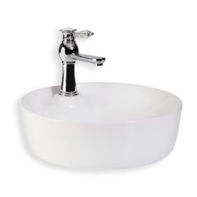 Lena E-4043 Beyaz Tezgah Üstü Porselen Lavabo
