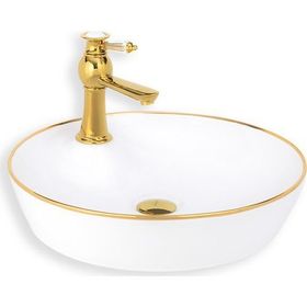 Lena E-4044A Tezgah Üstü Porselen Lavabo