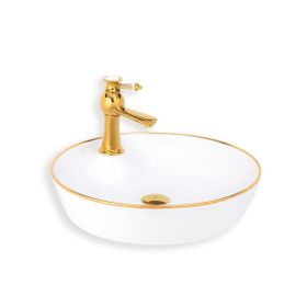 Lena E-4044A Tezgah Üstü Porselen Lavabo