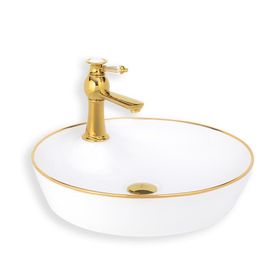 Lena E-4044A Tezgah Üstü Porselen Lavabo