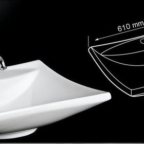 Lena E-4050 Tezgah Üstü Porselen Lavabo